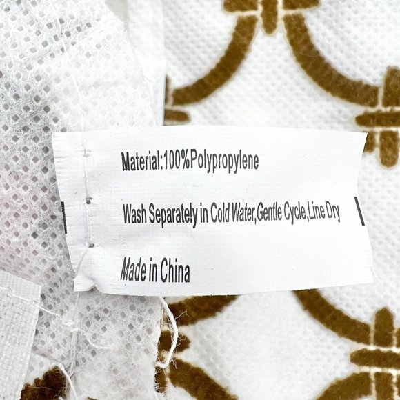 Joy Mangano Hanging Organizer White Brown Design Multiple Pockets New - Picture 7 of 8